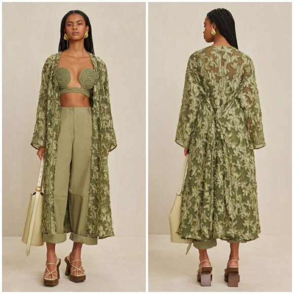 💕CULT GAIA💕 Chana Duster ~ Tea Green Medium/Large NWOT - Picture 1 of 16